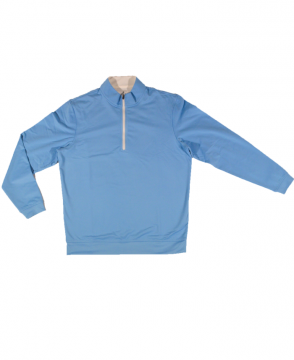 Men's Classic Quarter Zip - Solid Blue