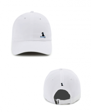 The Gingham Dog Imperial Cap - White