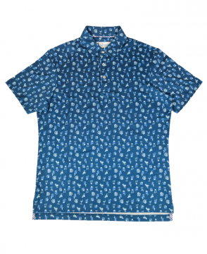 Men's Drinks Polo - Blue